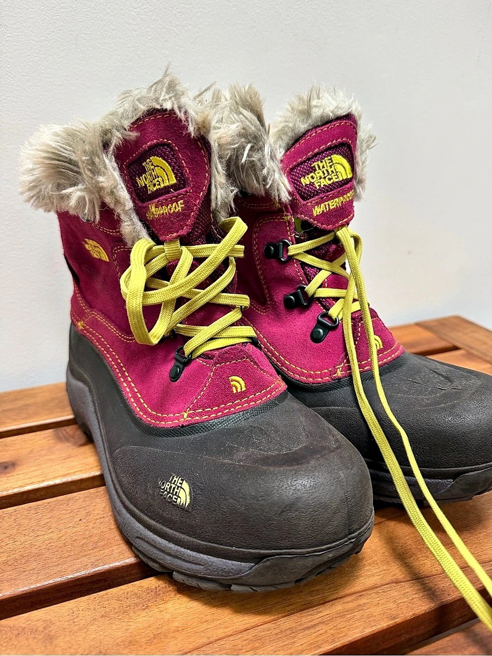 The North Face Kids Alpenglow Waterproof Winter Boots Kids Winter Boots Pink. Gi
